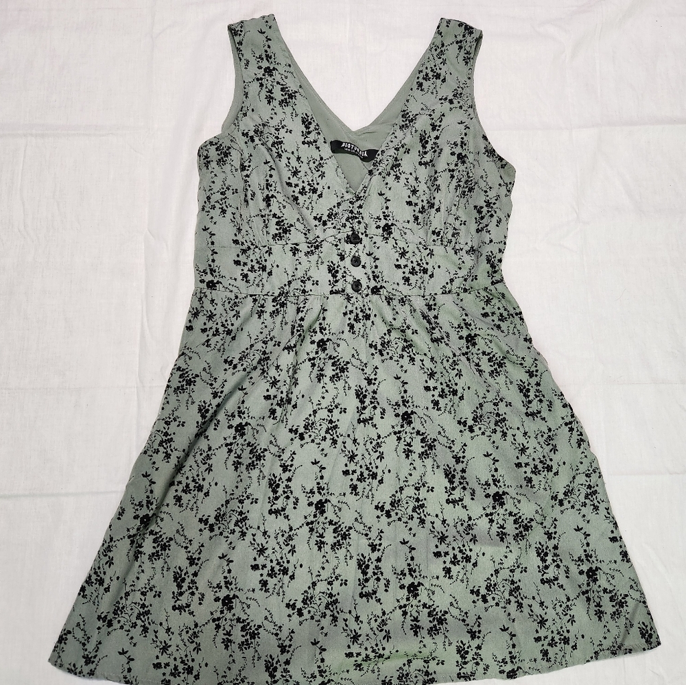 Floral Green Dress